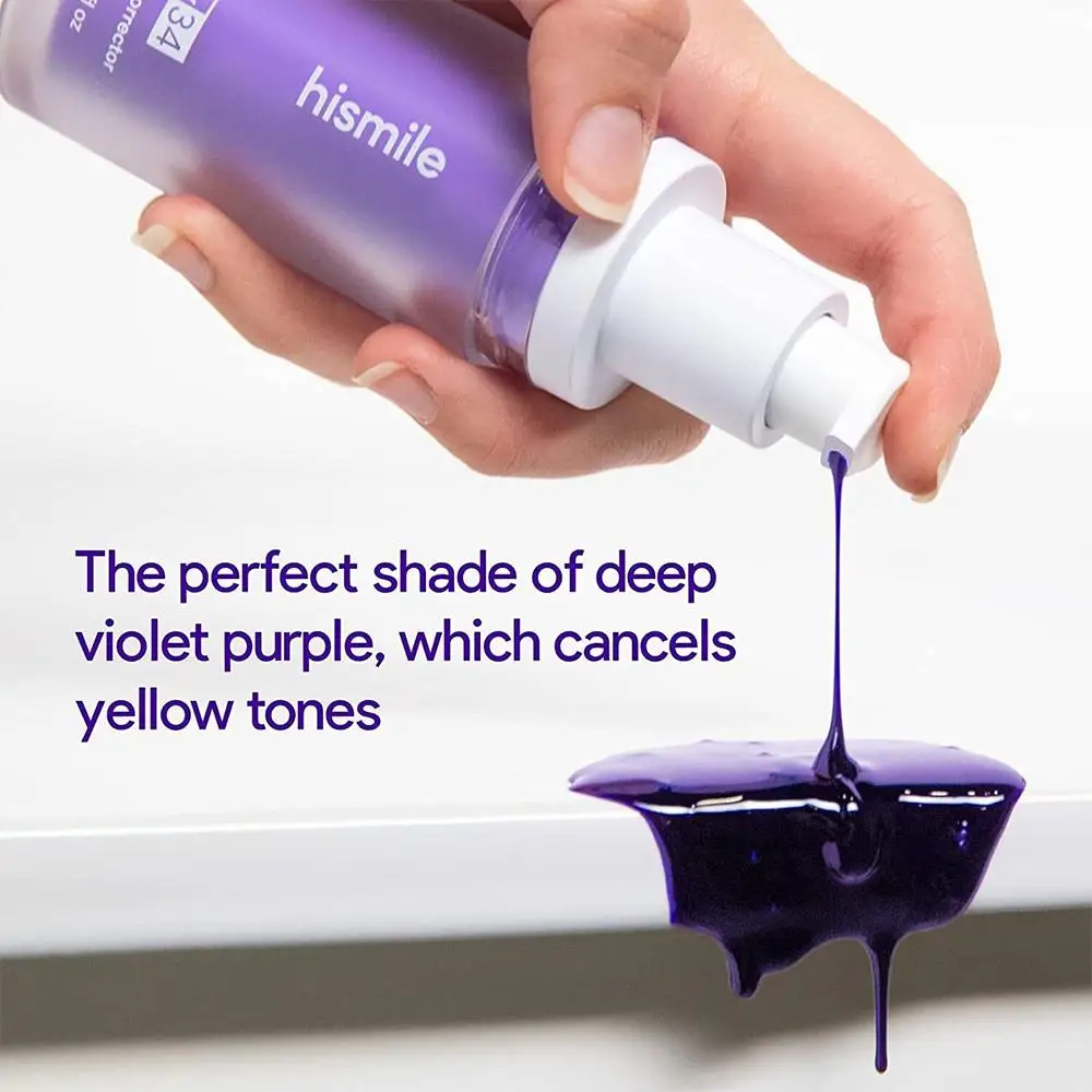 Hismile Purple Toothpaste Removes Tartar Clean Oral Hygiene Fresh Breath