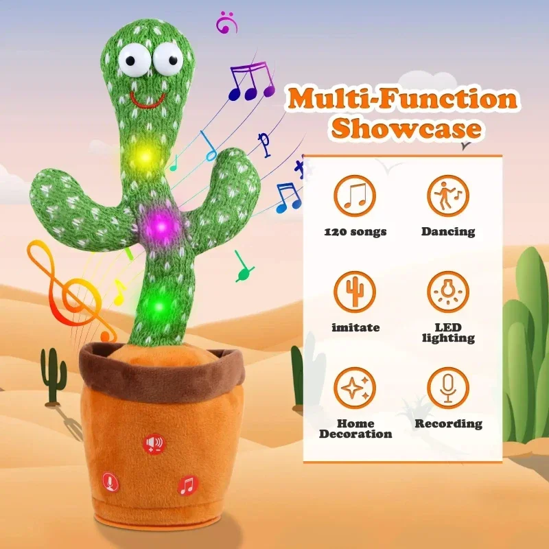 Dancing Talking Cactus Toys Birthday Present Dancing Cactus