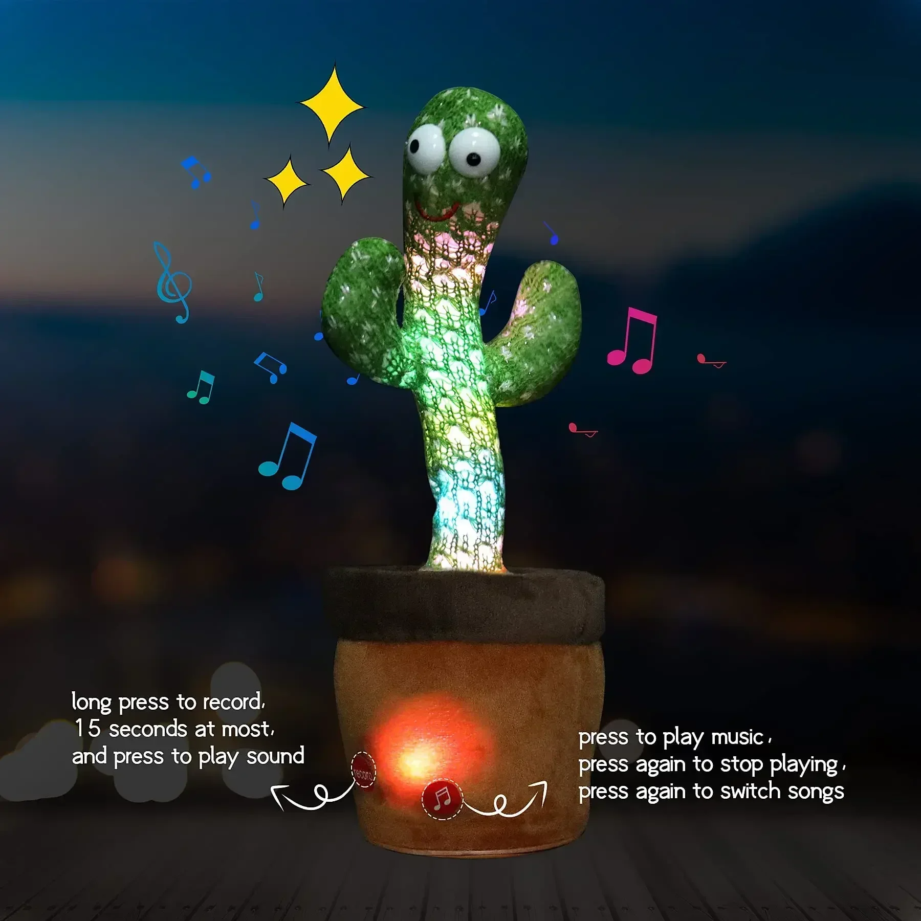 Dancing Talking Cactus Toys Birthday Present Dancing Cactus