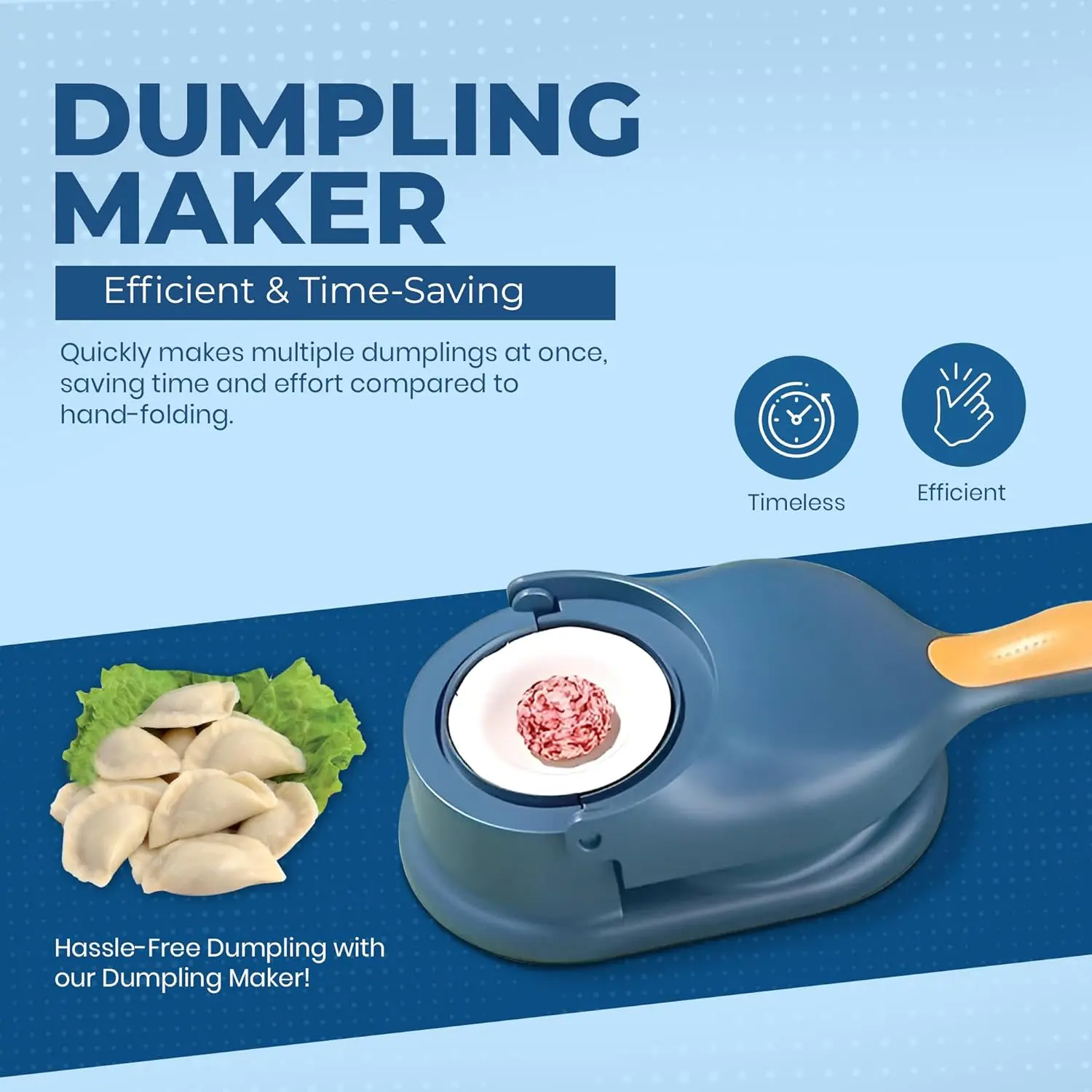 2 In 1 Dumpling Maker Plastic Dumpling Wrapper Maker Food Grade