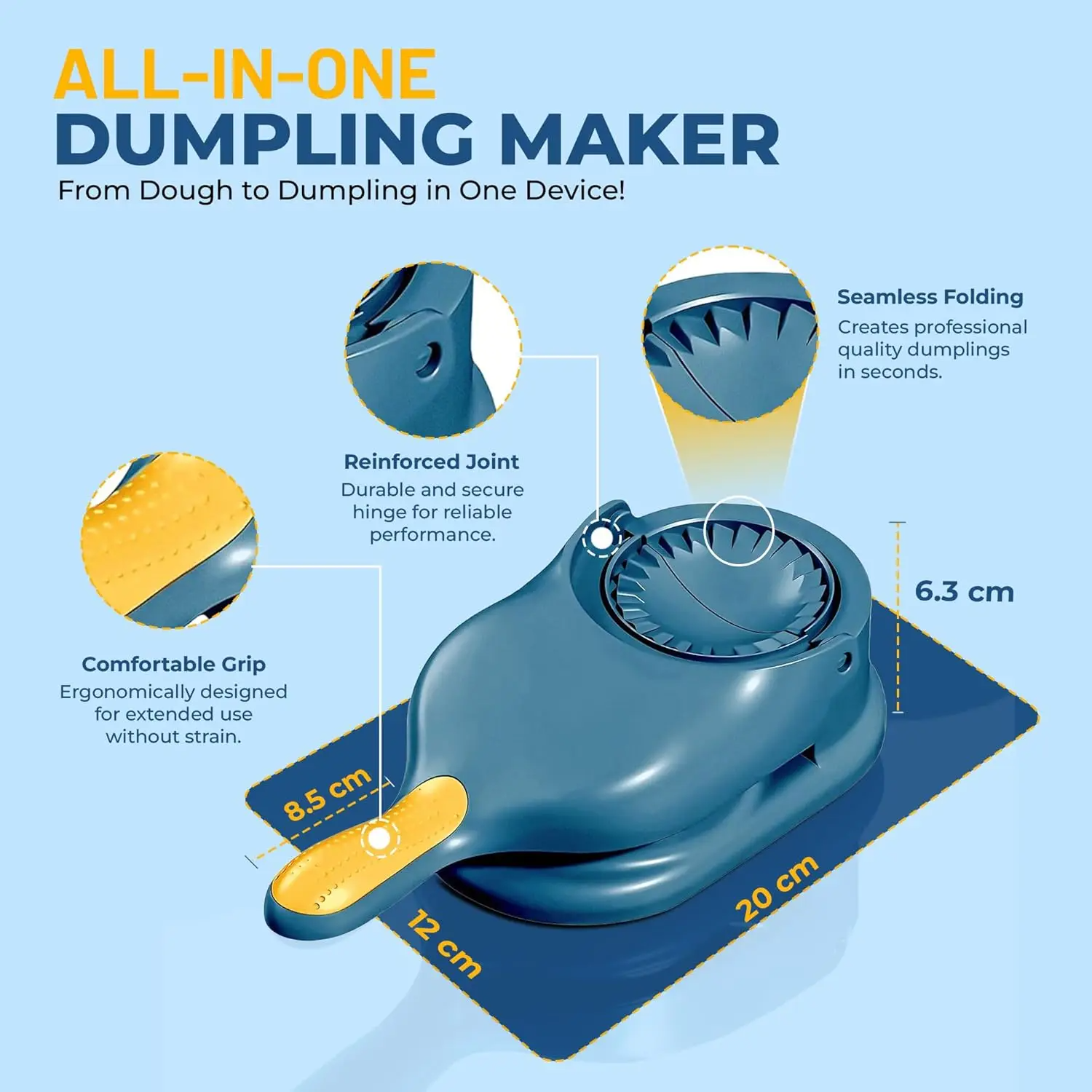 2 In 1 Dumpling Maker Plastic Dumpling Wrapper Maker Food Grade