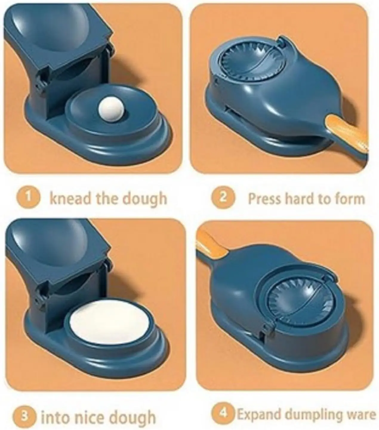 2 In 1 Dumpling Maker Plastic Dumpling Wrapper Maker Food Grade