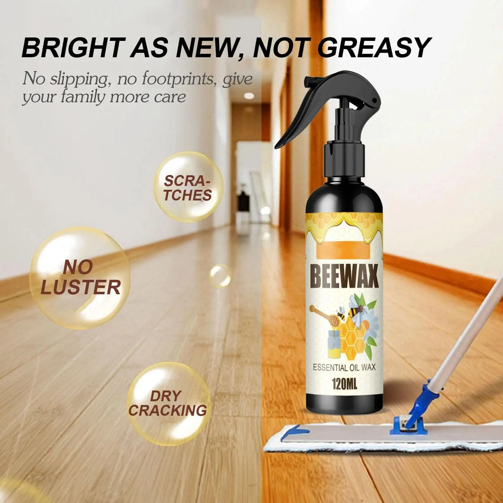 Beeswax Spray Repair Polishing Suitable For Floor Furniture