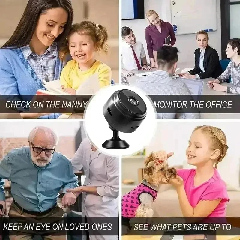 A9 HD Smart Camera, Wifi Monitor with Sensor for Home Safety
