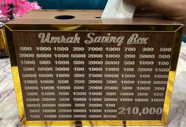 Umrah Saving Box - Save 210,000 for Umrah - Bes Quality Money Saving Box For Umrah