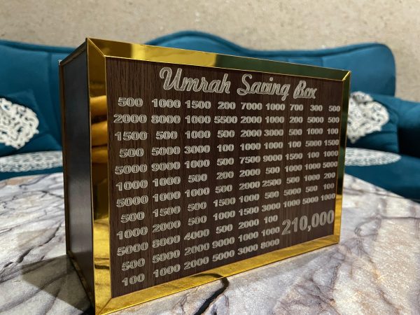 Umrah Saving Box - Save 210,000 for Umrah - Bes Quality Money Saving Box For Umrah
